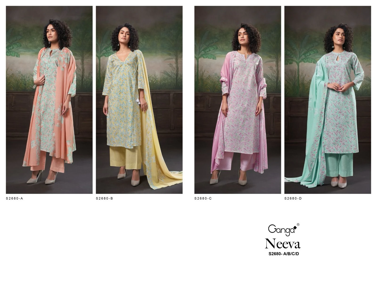 Ganga Neeva 2680 Premium Cotton Printed Wholesale Printed Salwar Suit Catalog — Wholesale Salwar Suits, Ganga wholesale from Surat — view 6